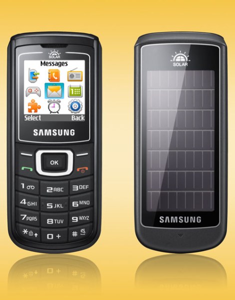 Samsung E1107 Solar Guru – первый телефон на солнечных батареях