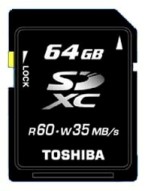 Toshiba представила первую в мире карту памяти на 64 гигабайта