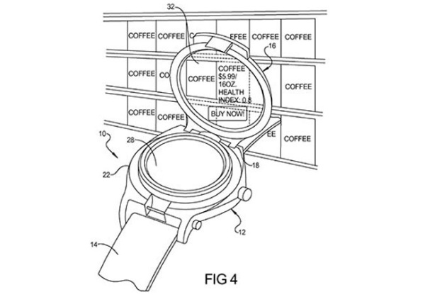 Google патентуют часы с дополненной реальностью