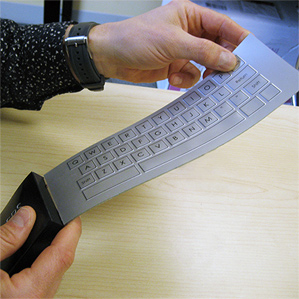 Прозрачные гибкие клавиатуры с «кликающими» кнопками изменят тачскрины