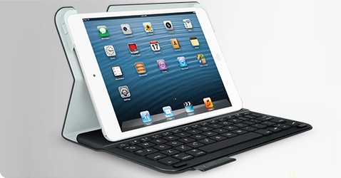 Защитный водоотталкивающий футляр с клавиатурой Logitech Ultrathin Keyboard Folio для iPad mini