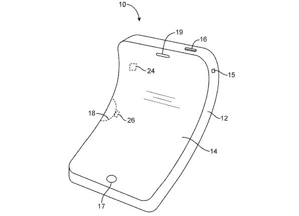 Apple получила патент на гнущийся iPhone