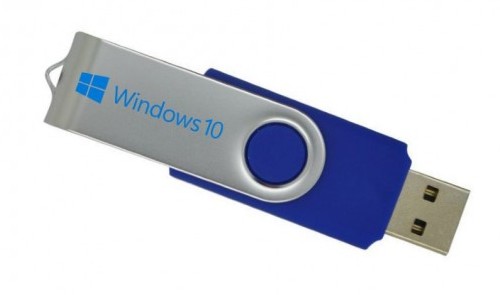 Коробочные версии Windows 10 будут на флешке