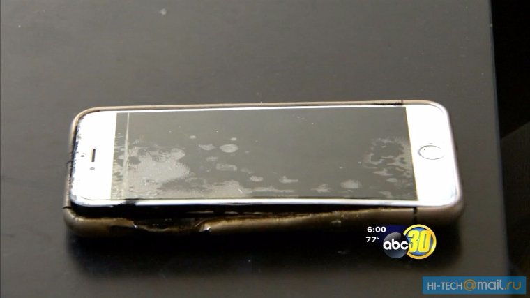 iPhone 6 Plus взорвался во время зарядки
