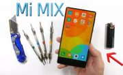 Безрамочный смартфон Xiaomi Mi MIX испытали огнем