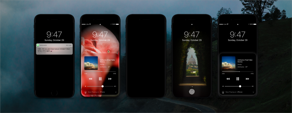 Как вам концепт iPhone 8 с бездонной чёрной темой iOS?