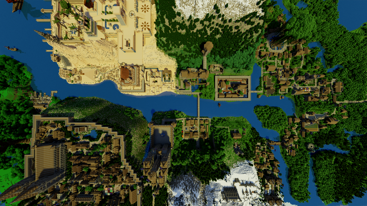 Парень потратил 5 лет, чтобы построить свое королевство в Minecraft. Масштабы впечатляют