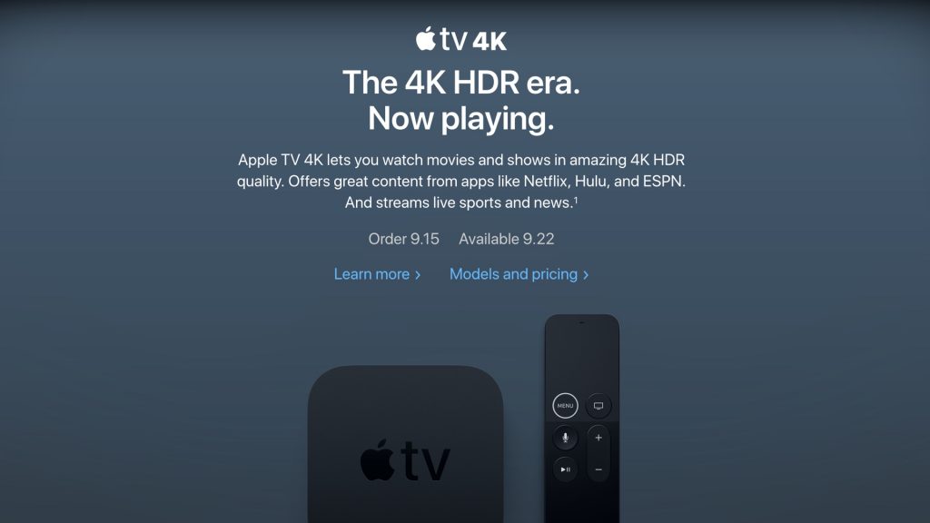 Apple TV 4K: главное