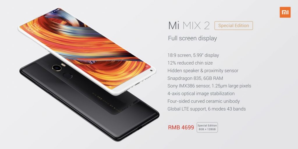 Xiaomi Mi Mix 2 — новое безрамочное чудо из Китая