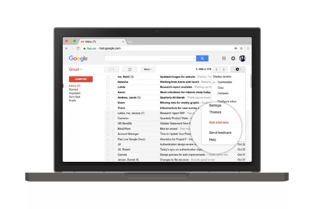 Google запускает дополнения для Gmail
