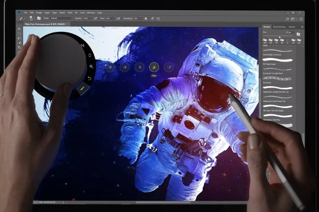 Adobe Photoshop теперь поддерживает Microsoft Surface Dial