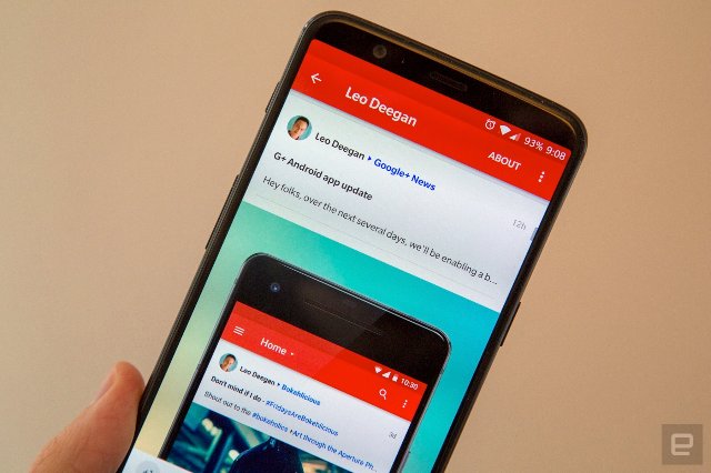 Google+ для Android восстанавливается для тех, кто все еще использует ее
