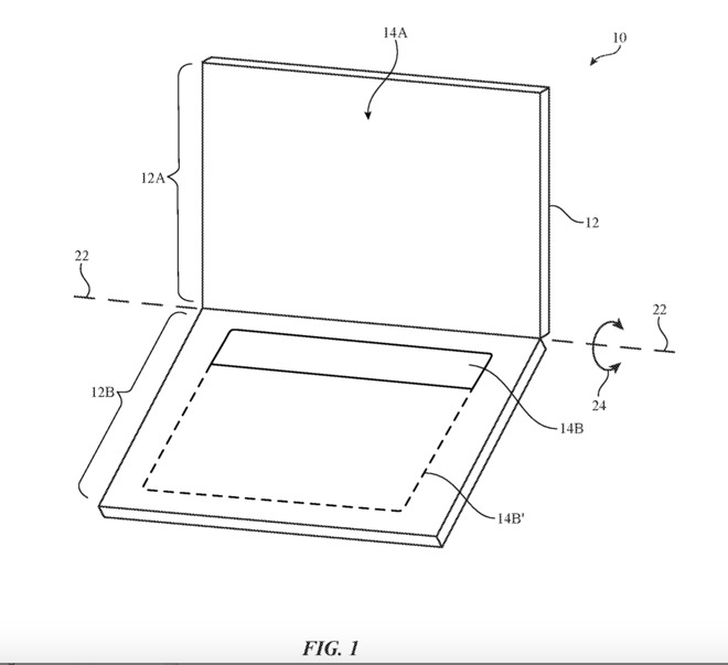 Apple запатентовала двойной дисплей