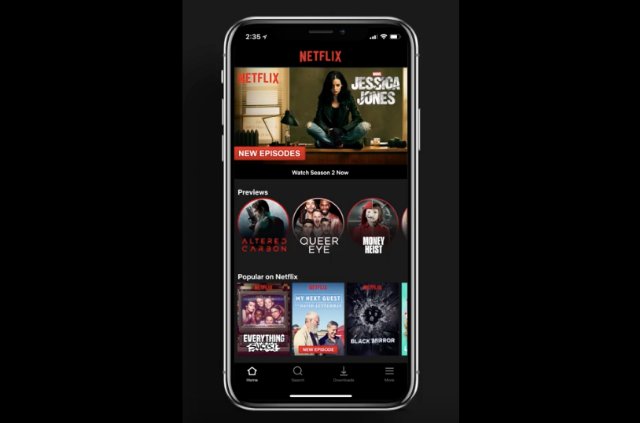 Netflix предоставляет видео-превью для своего мобильного приложения