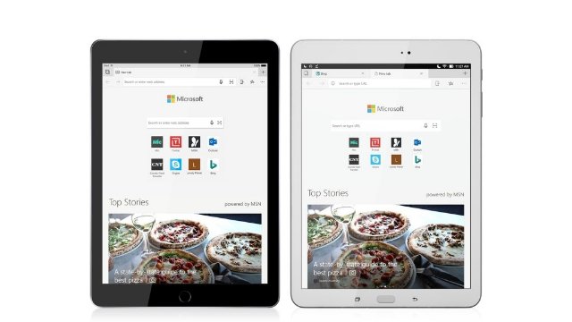 Браузер Microsoft Edge поступает на планшеты iPad и Android