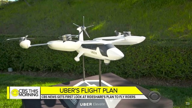 Это первый прототип воздушного такси Uber