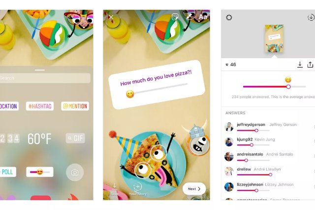 Ползунок emoji от Instagram - это новый способ опроса ваших друзей