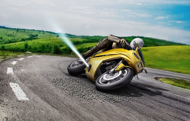 Реактивный двигатель Bosch вырывает ваш мотоцикл из заноса