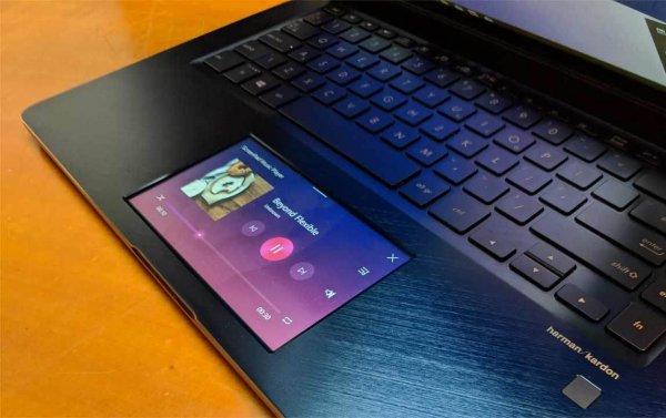 Asus представила ноутбук с сенсорным экраном вместо тачпада