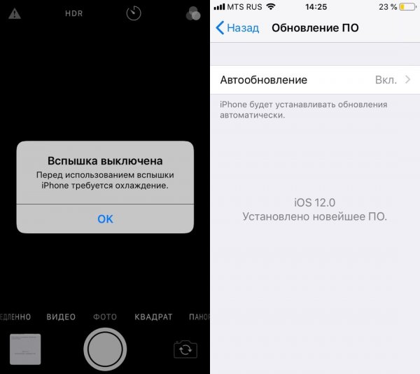 Обновление iOS на iPhone 5s «вырубает» заднюю камеру и фонарь