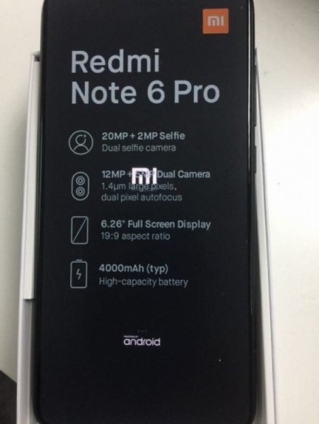 Xiaomi Redmi Note 6 Pro буде оснащен четырьмя камерами