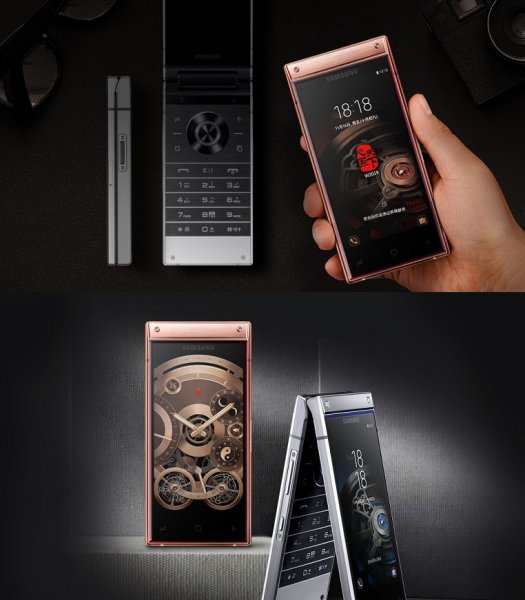 Представлен Samsung W2019 в виде раскладушки с двумя экранами