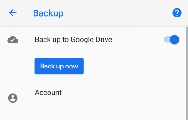Резервное копирование для Google Drive теперь можно осуществлять вручную